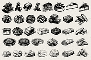 280 Vintage Bakery Illustrations, a Food Illustration by Nocturnal Wolf (Thumbnail 11 of 15)