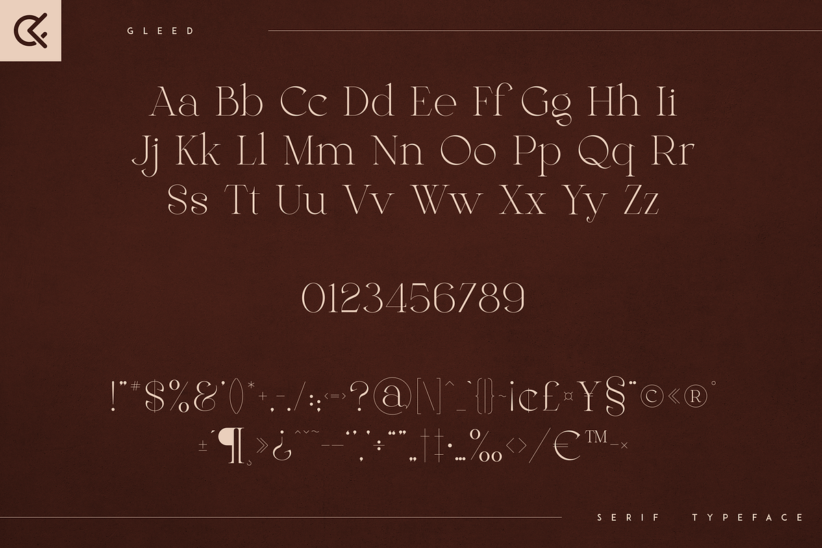 Gleed - minimal serif typeface, a Serif Font by Only Fonts (Photo 8 of 10)