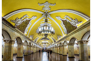Komsomolskaya (Koltsevaya Line) station of Moscow metro, an Architecture Photo by Leonid Andronov