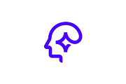 Human Head Star Spark Tech Logo, a Branding & Logo Template by Buqancreative (Thumbnail 4 of 4)