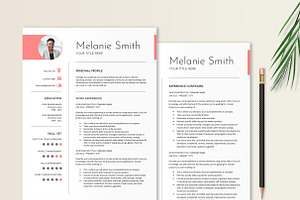 Red Resume Template Design