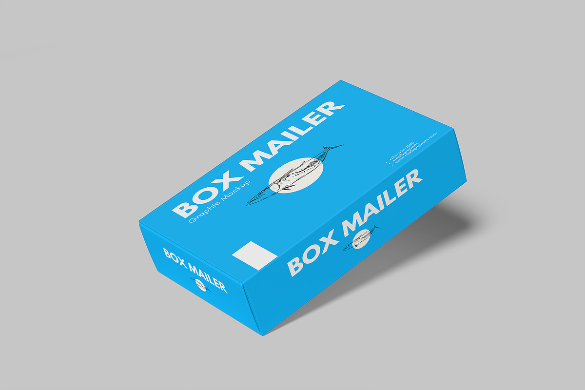 Mailer Box Mockup, a Packaging Mockup by lamorastudio (Photo 9 of 11)