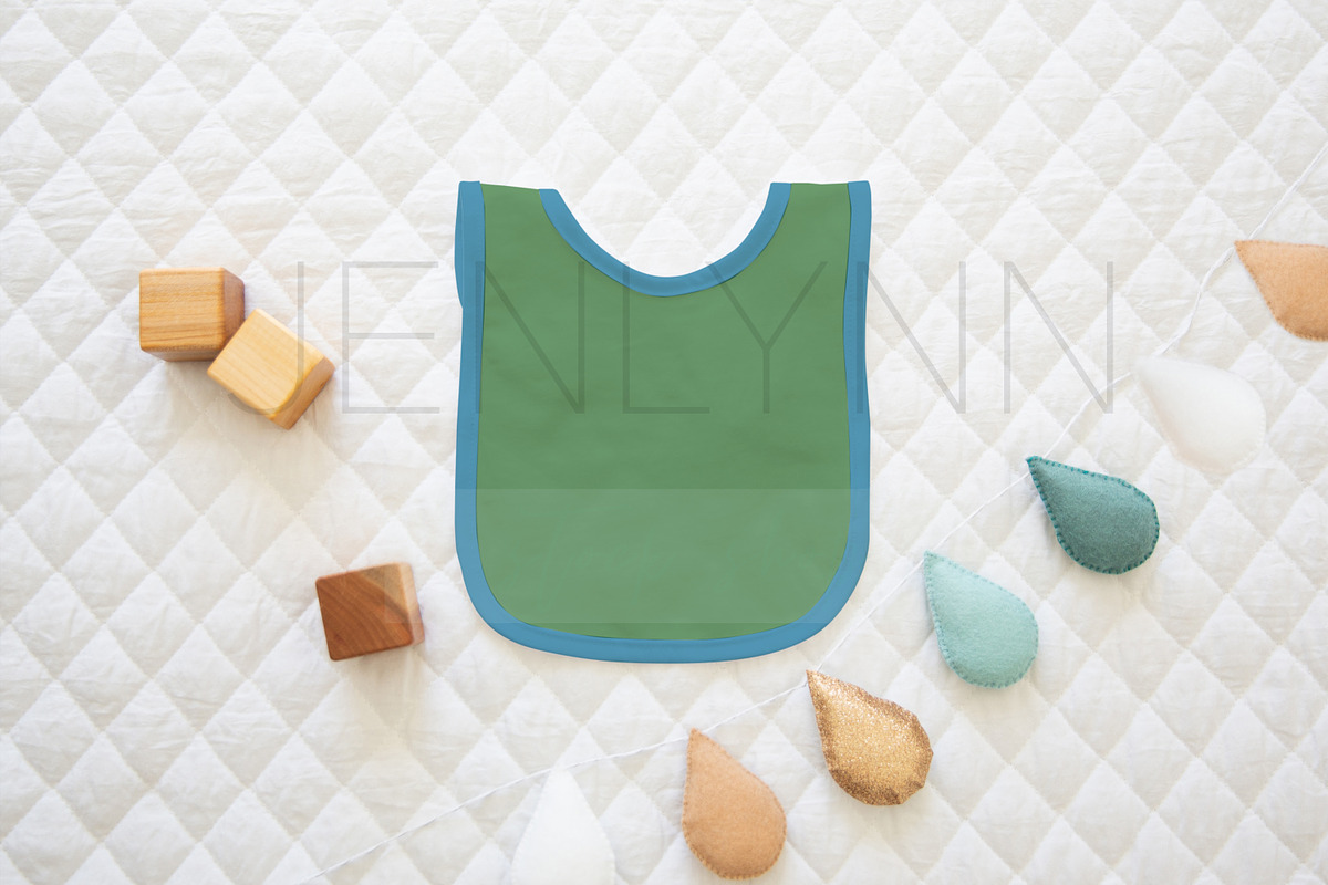 Bib Flatlay Mockup #14, a Product Mockup by JENLYNN Stock Shop (Photo 5 of 8)