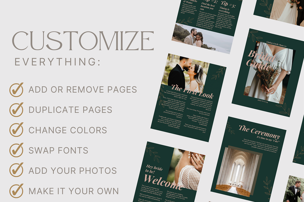 TEAL Bride Photography Guide, a Magazine Template by Signature Edits (Photo 7 of 11)