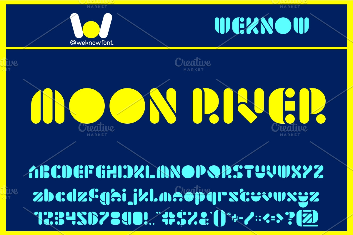 moon river font, a Font by weknow (Photo 1 of 5)