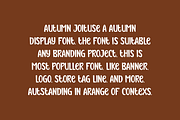 Autumn Joituse - Tropic Font, a Sans Serif Font by Iqsiart Studio (Thumbnail 2 of 6)