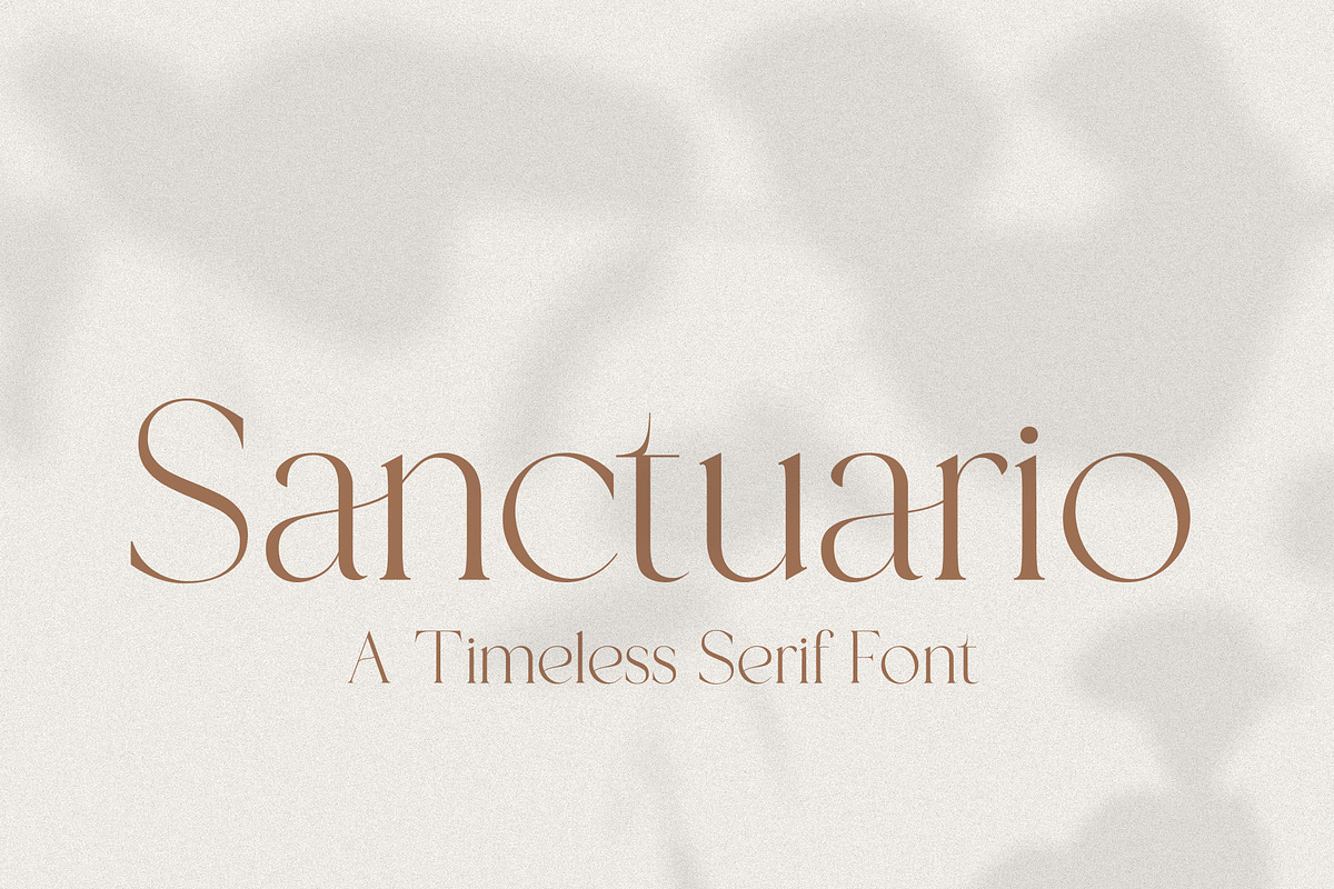 Sanctuario A Timeless Serif, a Serif Font by Prestige Artsy Studio (Photo 1 of 10)