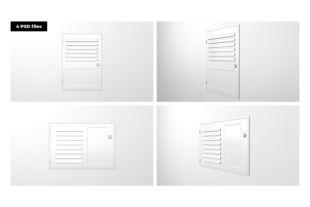 Metal Wall Box Mockup Bundle, a Household Mockup by Mockup Gang (Photo 2 of 7)