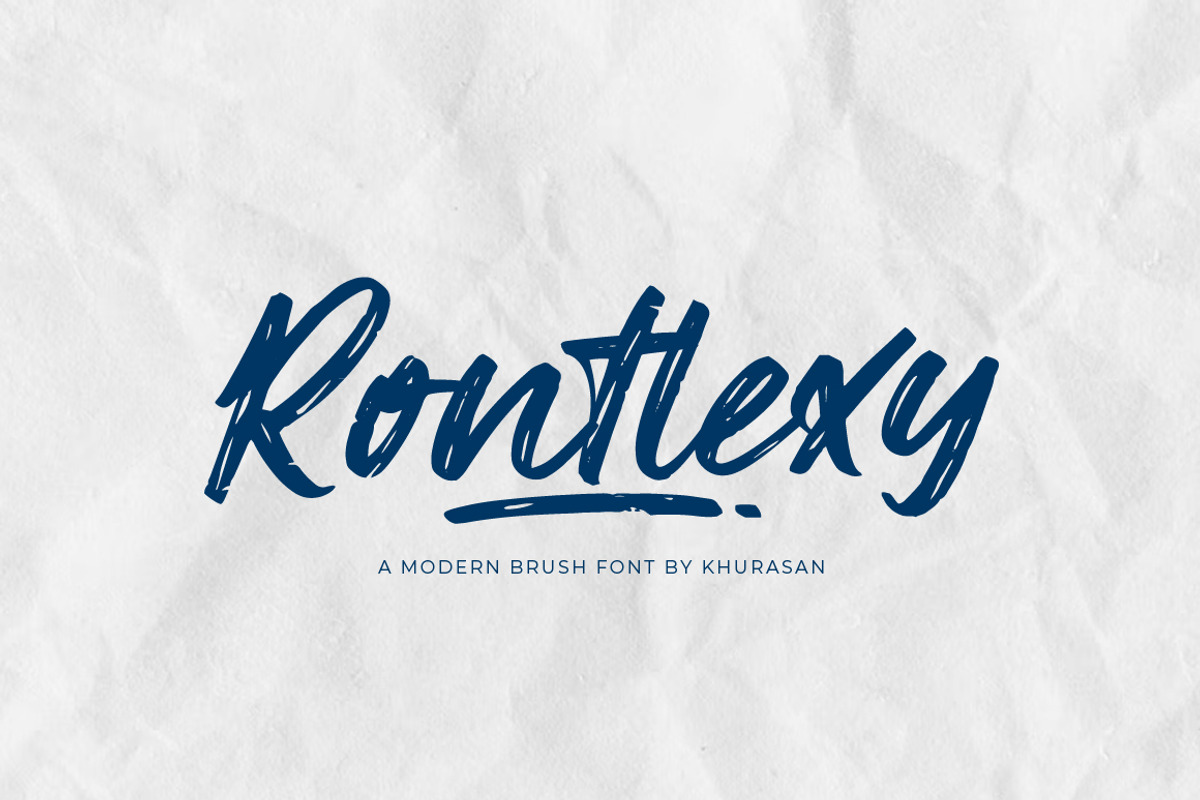 Rontlexy, a Script Font by khurasan (Photo 1 of 7)