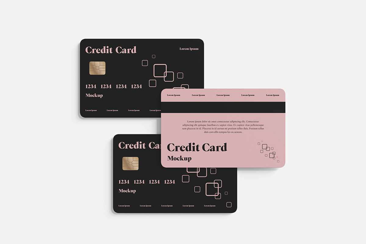Credit Card Mockup PSD, an Advertising Mockup by Indah (Photo 5 of 6)