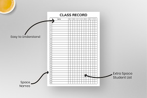 Class Record Printable