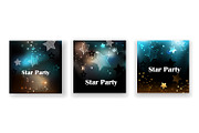 Striped star flyers, a Decorative Illustration by blackmoon9 (Thumbnail 1 of 3)