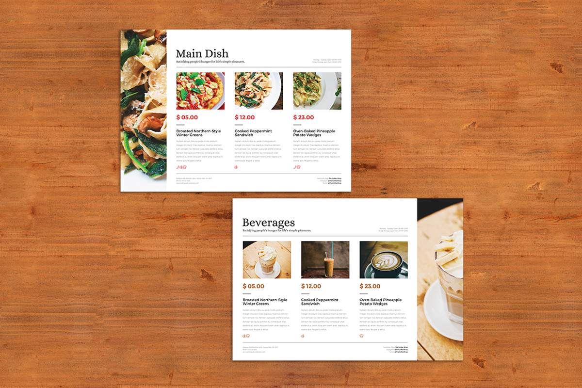 Deluxe Food Menu + Bonus A4 Flyer, a Flyer Template by The Good Store (Photo 2 of 7)