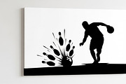 Dynamic bowling player silhouette, an Illustration by Amazin_art (Thumbnail 25 of 31)