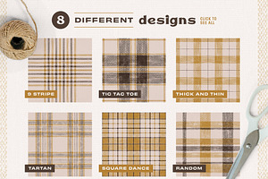 Rad Plaid Textured Patterns