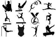 Gymnastics (Men/Women) AI EPS PNG, an Illustration by FrankiesDaughtersDesign (Thumbnail 3 of 8)