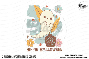 Boho Retro Halloween PNG Bundle