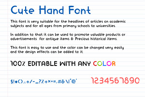 Bold Hand Font