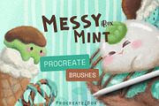 Messy Mint iBox Procreate Brushes, a Brushes & More by ProcreateiBox (Thumbnail 1 of 9)