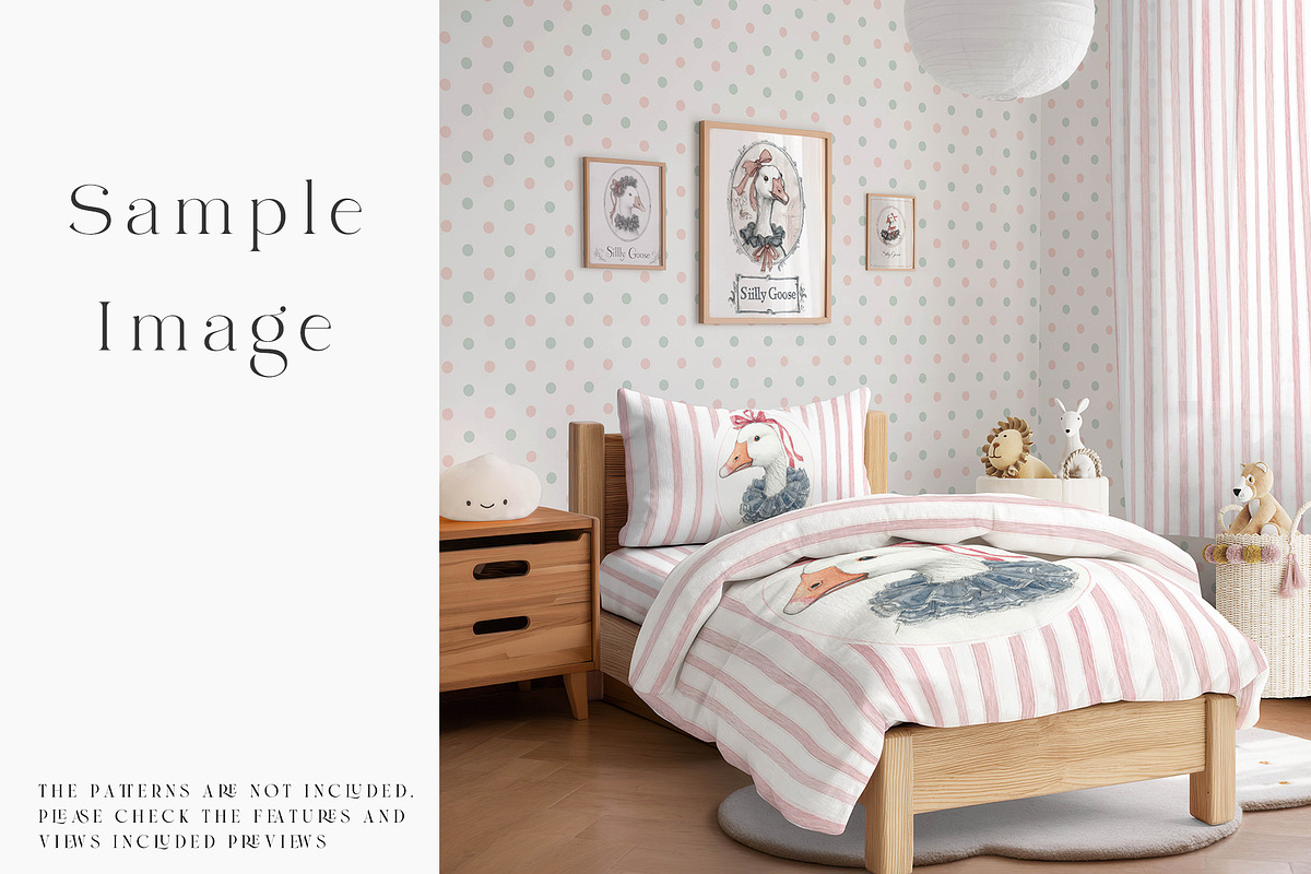 Toddler's Bedding & Wall Mockups, a Mockup by mock-ups (Photo 23 of 30)