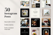Restaurant Instagram Kit | Canva, a Social Media Template by Rose & Co. (Thumbnail 4 of 7)