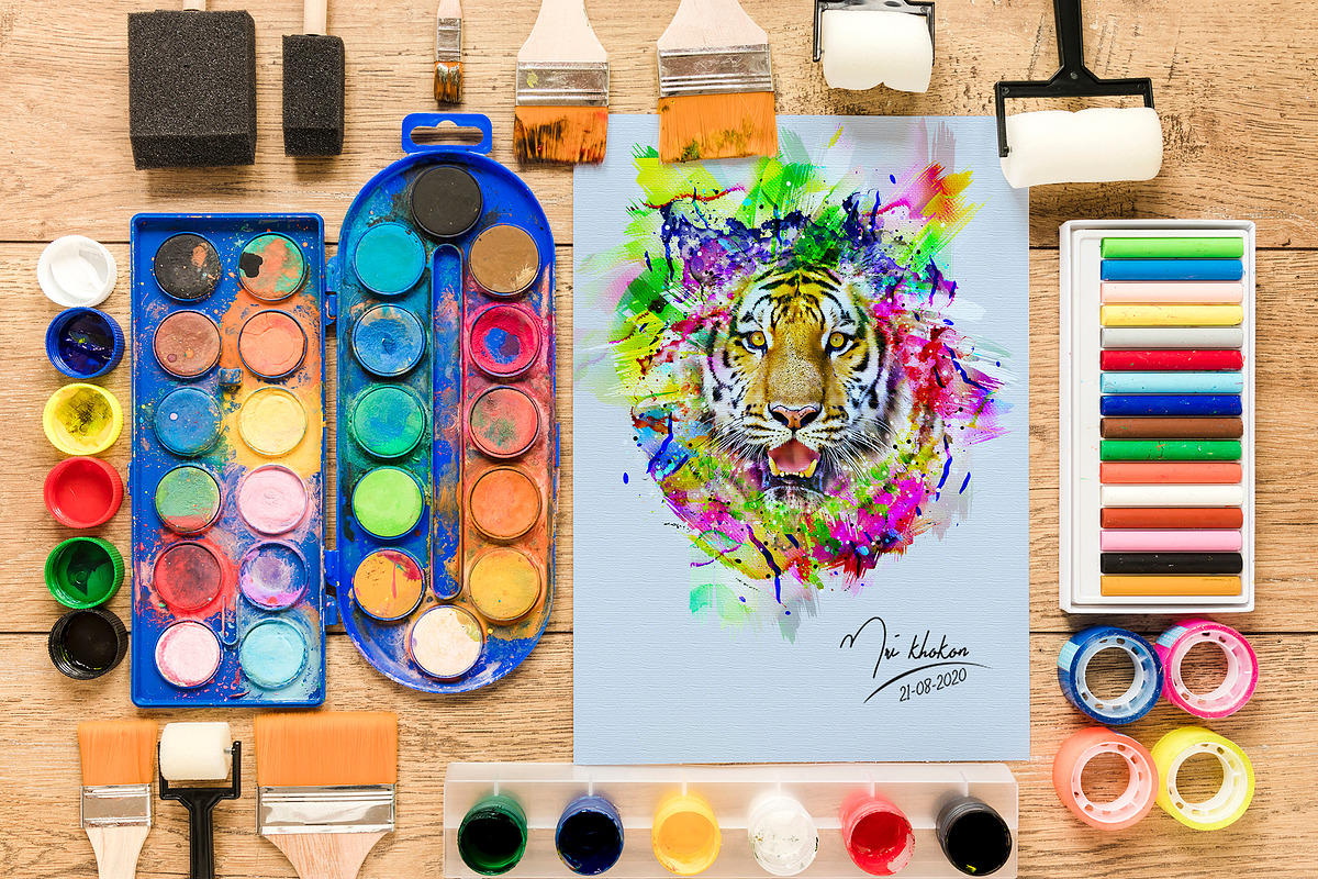 Paint Photoshop Action, an Action Add-On by MRI STUDIO (Photo 2 of 19)