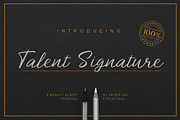 Talent Signature, a Script Font by Patria Ari (P4tcreativa) (Thumbnail 1 of 11)