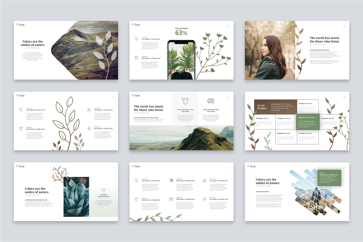 Tiasy Powerpoint Template, a Presentation Template by Reshapely (Photo 4 of 7)