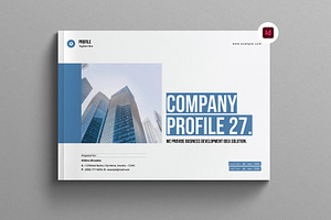 Company Profile Template Landscape, a Brochure Template by Work-Envance