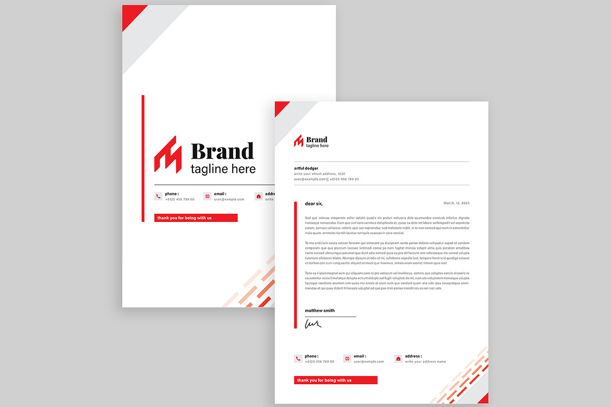 Stationery Set Layout, a Stationery Template by ContestDesign (Photo 4 of 4)