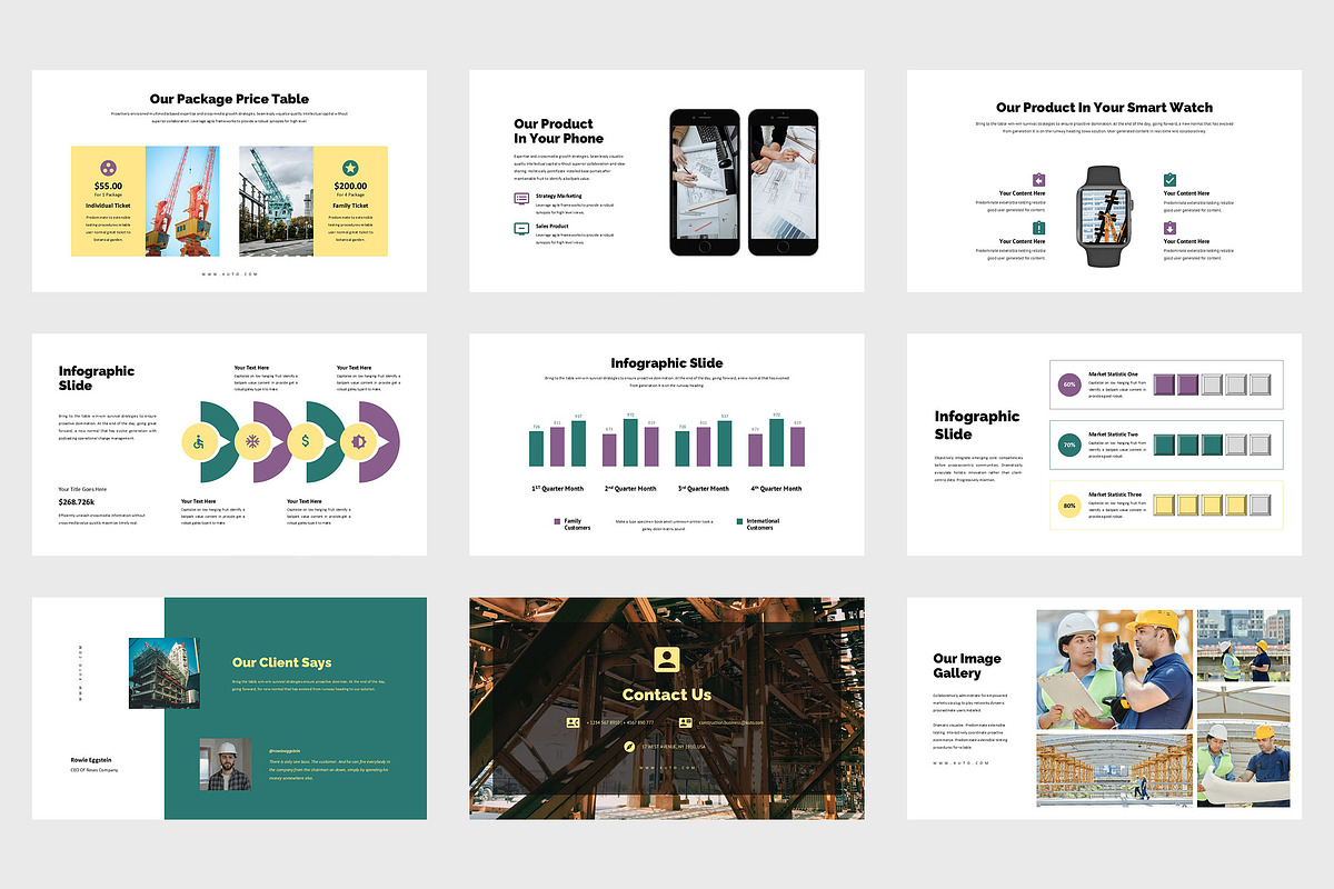 Kuto : Construction Google Slides, a Presentation Template by Punkl Camp (Photo 4 of 9)