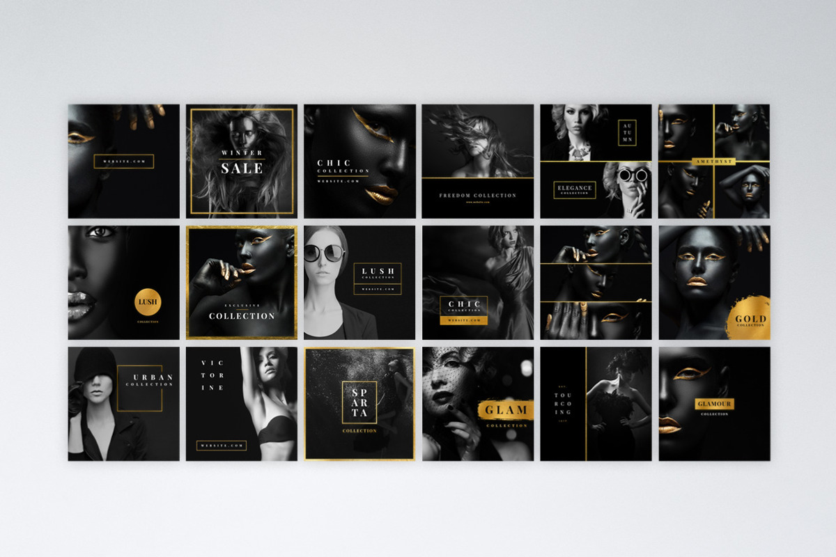 Instagram Gold Pack, a Social Media Template by Tugcu Design Co. (Photo 4 of 6)