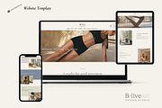 Well Pilates Squarespace Template, a Squarespace Template by Beliveart Studio (Thumbnail 1 of 4)