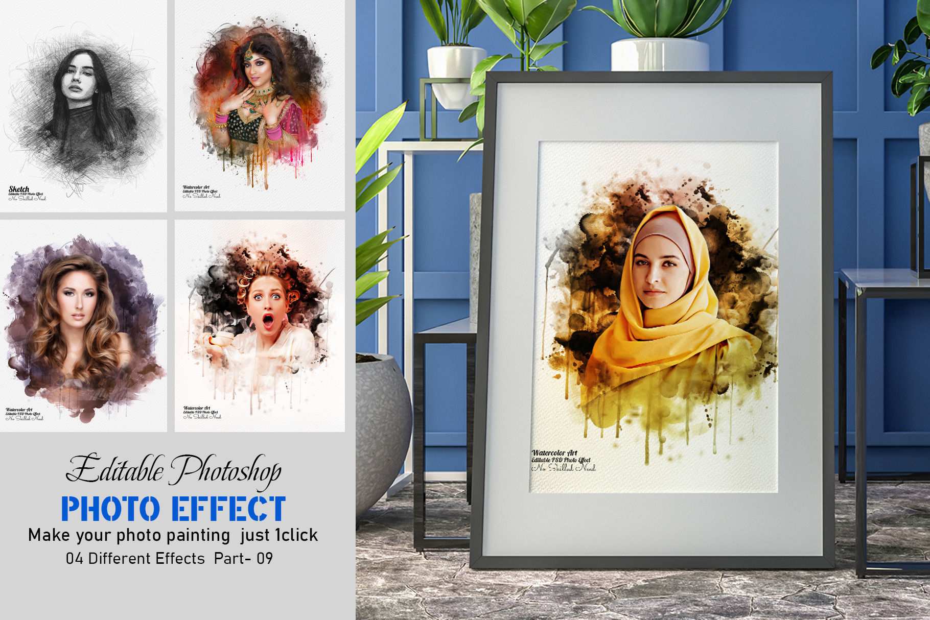 Editable Photoshop Photo Effect, an Action Add-On by Photoshop Action