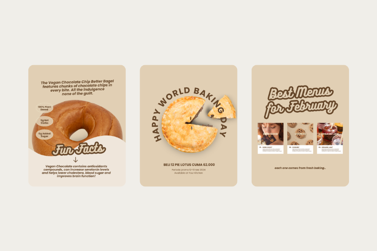 30-Day Bakery Content Templates, a Social Media Template by Moodwave Studio (Photo 5 of 9)