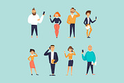 People talk on the phone, a Person Illustration by Podis (Thumbnail 2 of 3)