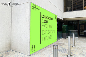 Billboard Entrance Wall Mockup