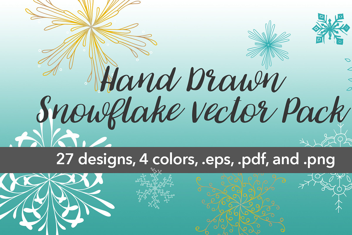 Vector Snowflake Pack, an Illustration by MyNatureGraphics (Photo 1 of 3)