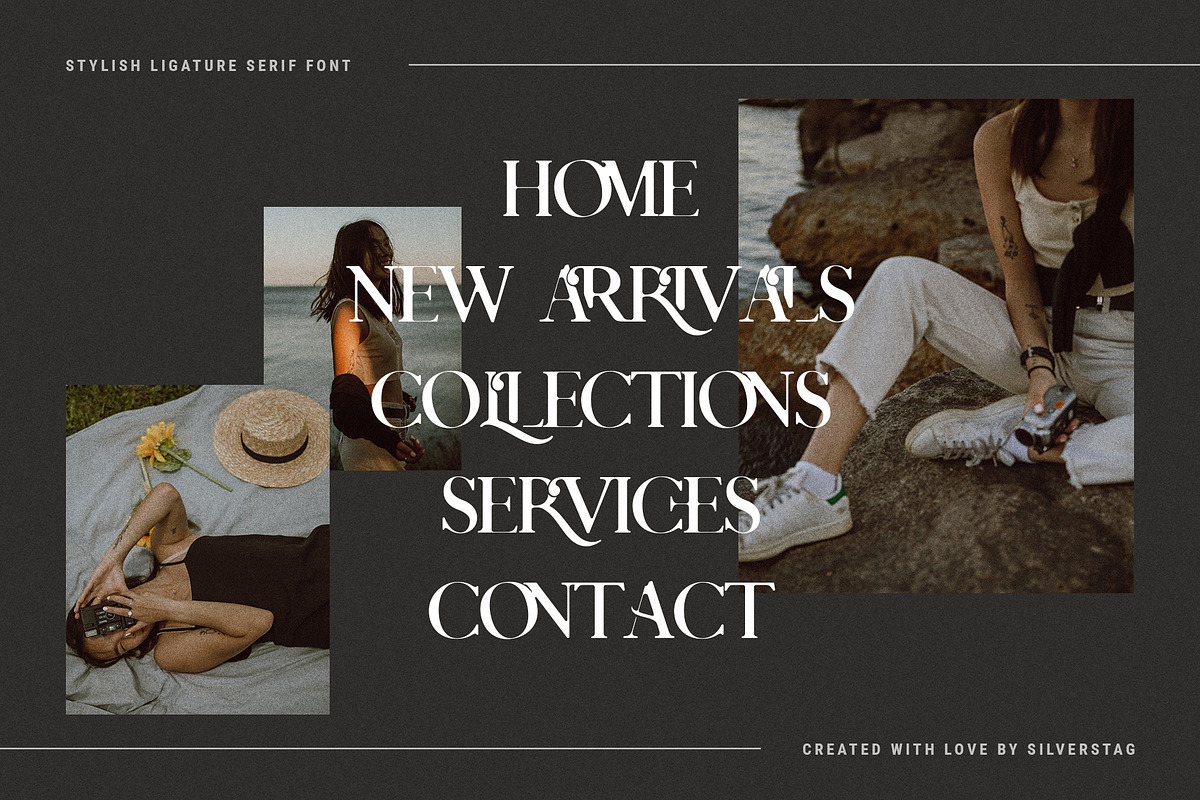 Charles - Chic Ligature Serif Font, a Serif Font by SilverStag Type Foundry (Photo 10 of 31)