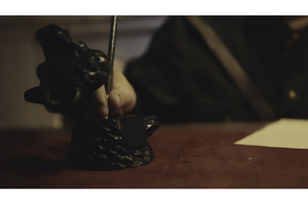 Close-up of man writing with ink pen, a School & Education Photo by Media Whale Stock