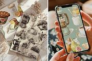 Watercolor French Breakfast Clipart, a Decorative Illustration by ThaismotaCreativeCo (Thumbnail 10 of 12)