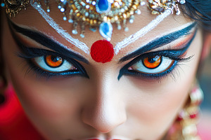 Intense Eyes with Traditional Makeup, a Person Photo by Ales Munt