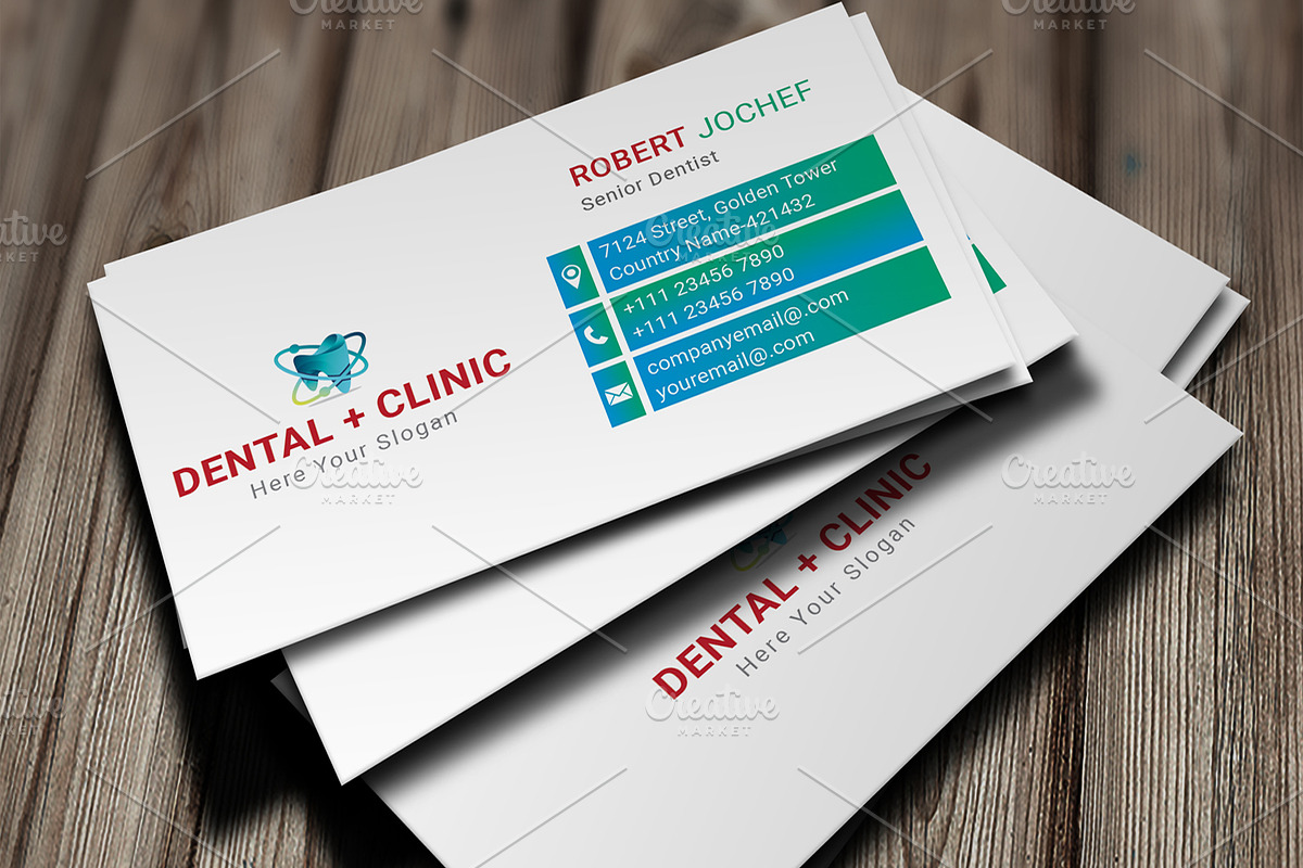 Dentist Business Card, a Business Card Template by graphicsunday (Photo 3 of 5)