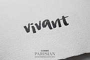 Vivant hand brushed font, a Script Font by Comme Parisian (Thumbnail 1 of 3)