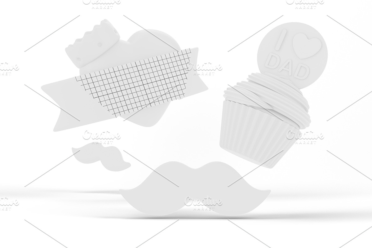 Father's Day Party Mockup, an Advertising Mockup by Qaleb Studio (Photo 1 of 2)