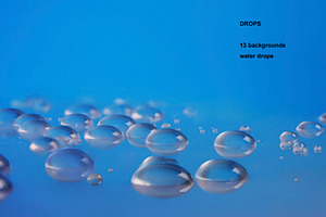 Drops. PhotoSet, a Background Graphic by Pullia