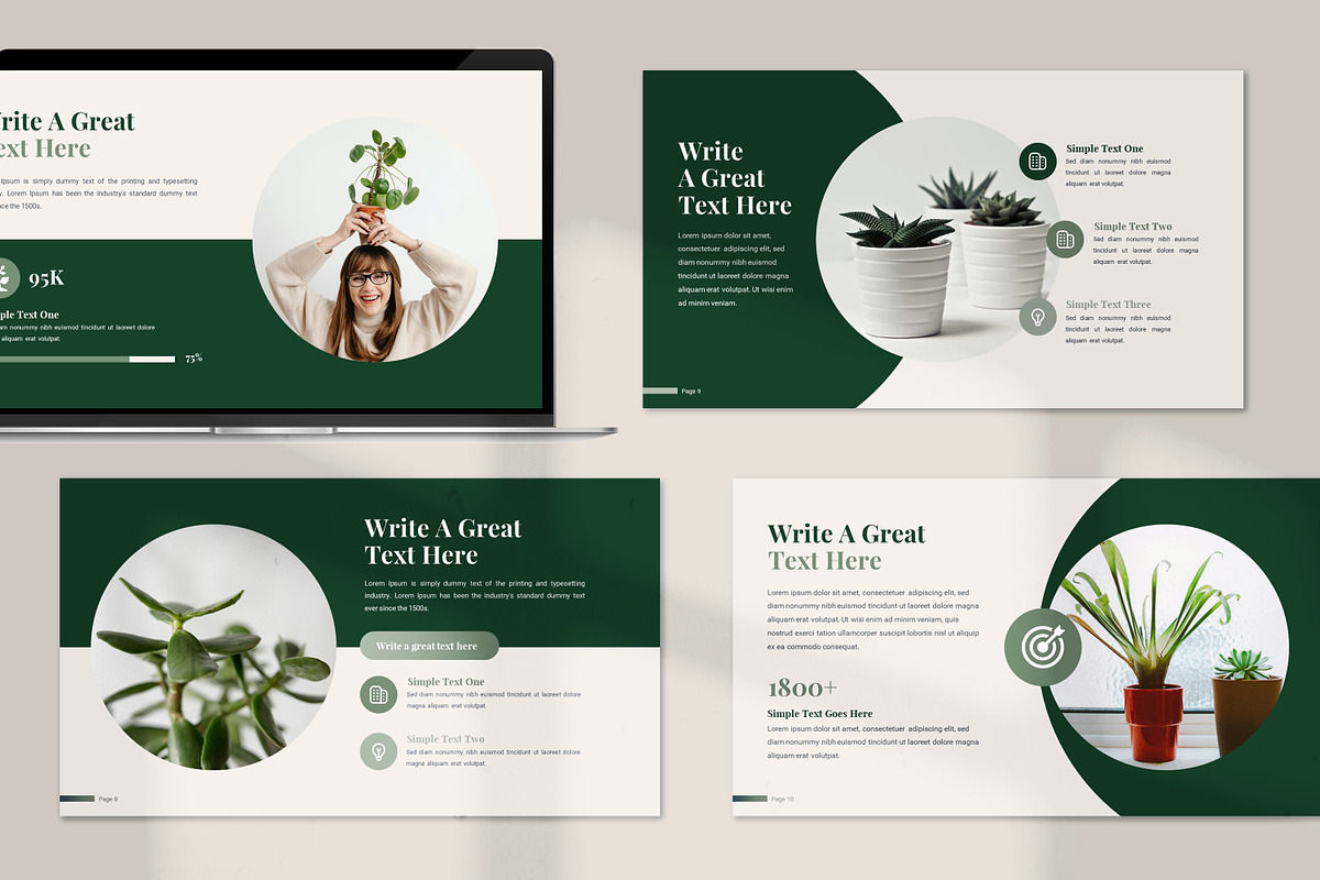 Verdant PowerPoint Presentation, a Presentation Template by zahidhossainalif (Photo 4 of 15)