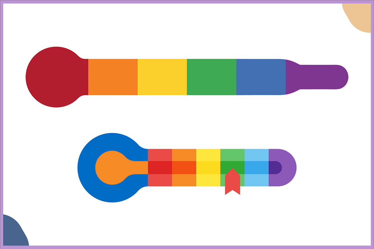 Rainbow Fundraising Thermometer SVG, a Healthcare Illustration by Gfx Expert Team (Photo 3 of 3)