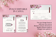 Floral Wedding Canva Template Set, an Invitation Template by TemplateCastleStore (Thumbnail 9 of 9)