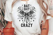 Bat Bow Crazy PNG, Funny Halloween, an Illustration by Craft Nest (Thumbnail 3 of 6)